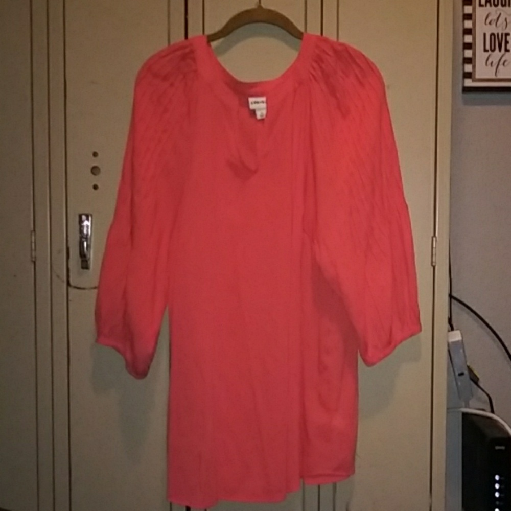 Coral colored long sleeve